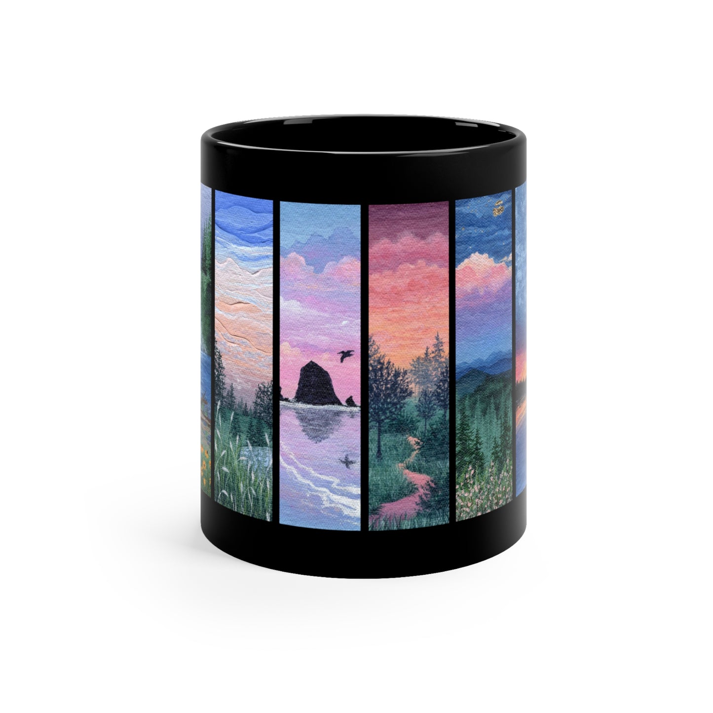 Black Landscape Mug