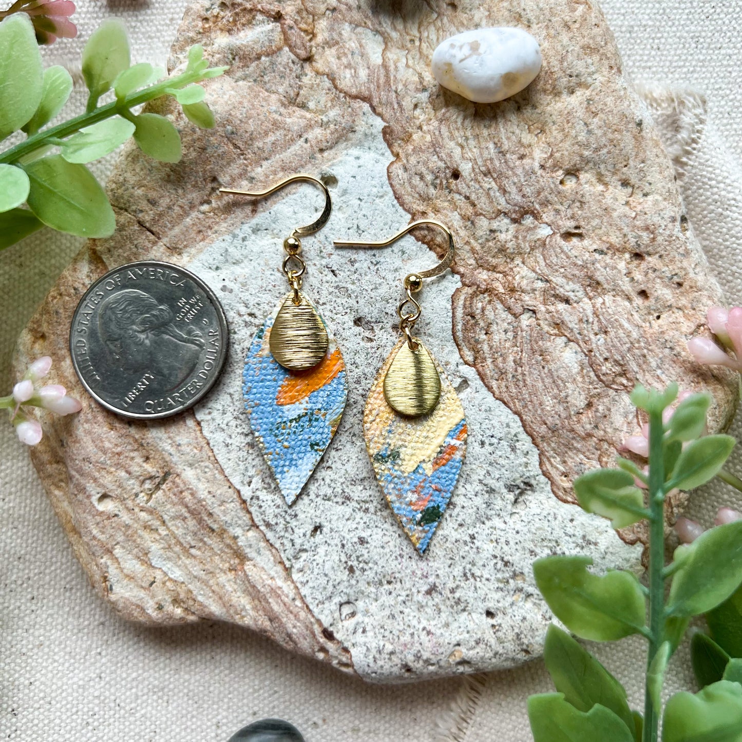 Leaf Drop Earrings