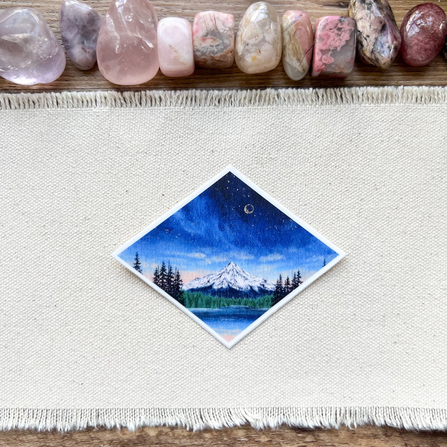 Moon Over the Mountain STICKER