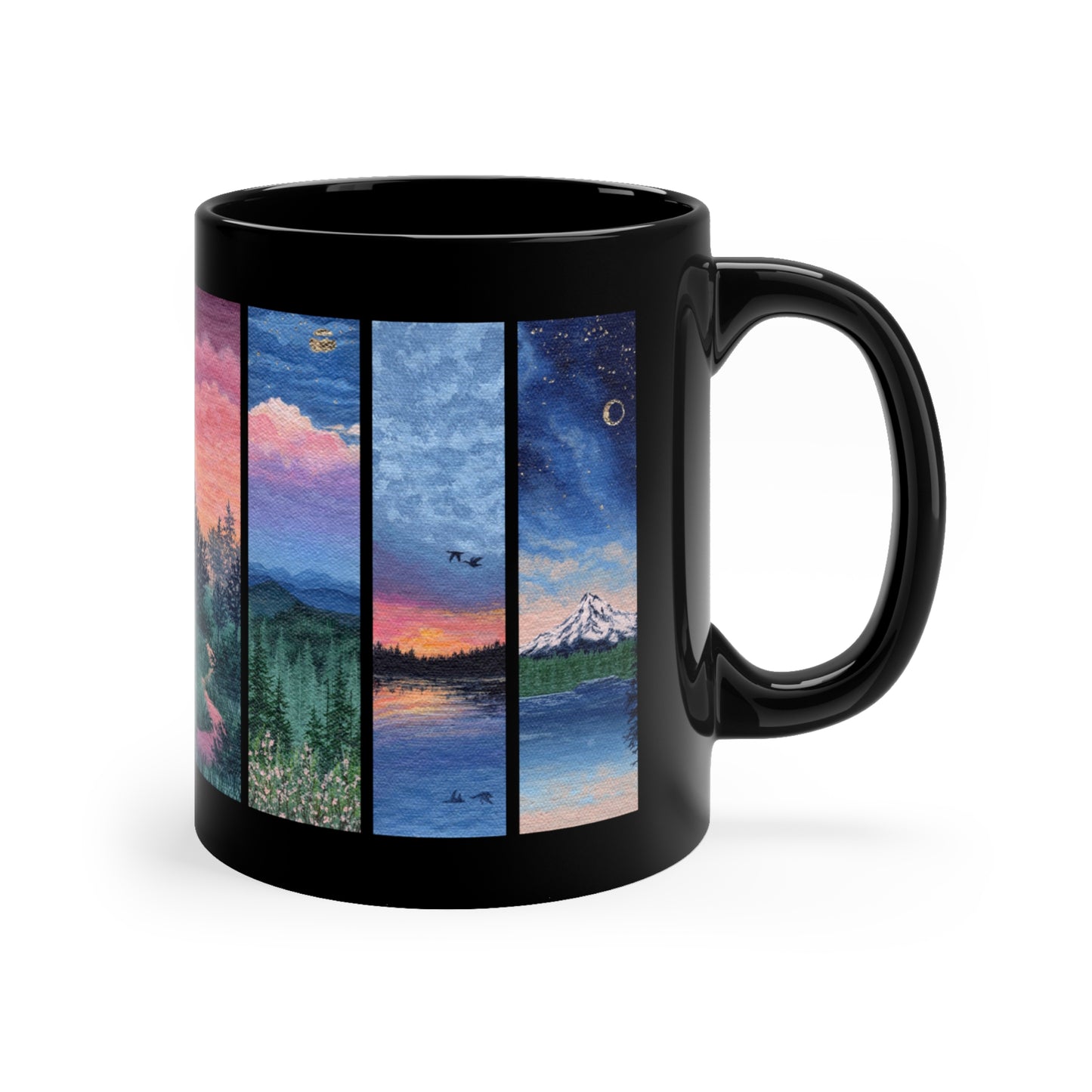 Black Landscape Mug