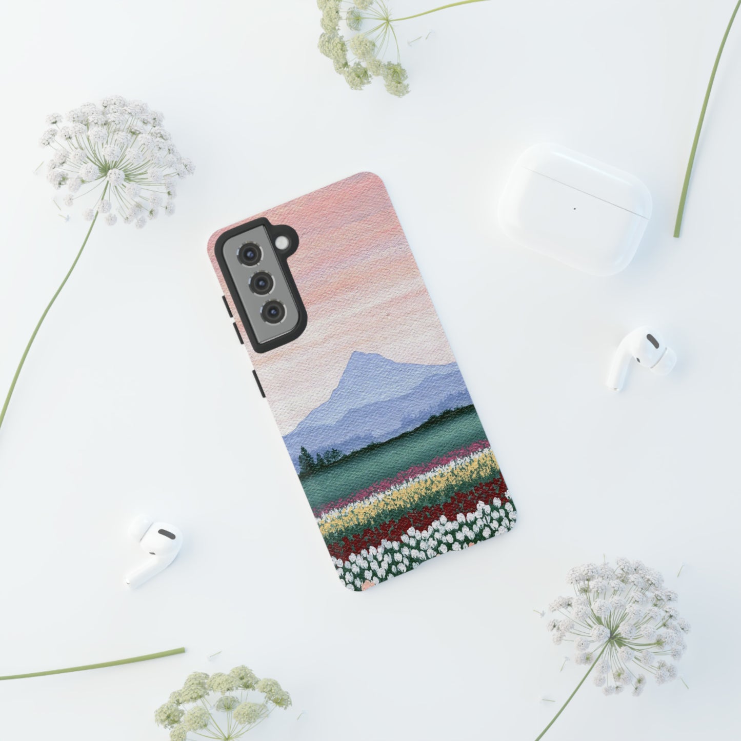 Tulip Field Tough Phone Case