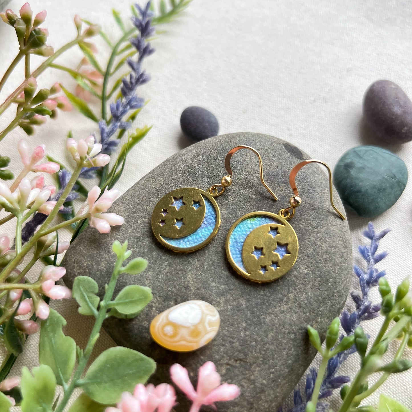 Mini Moon Earrings