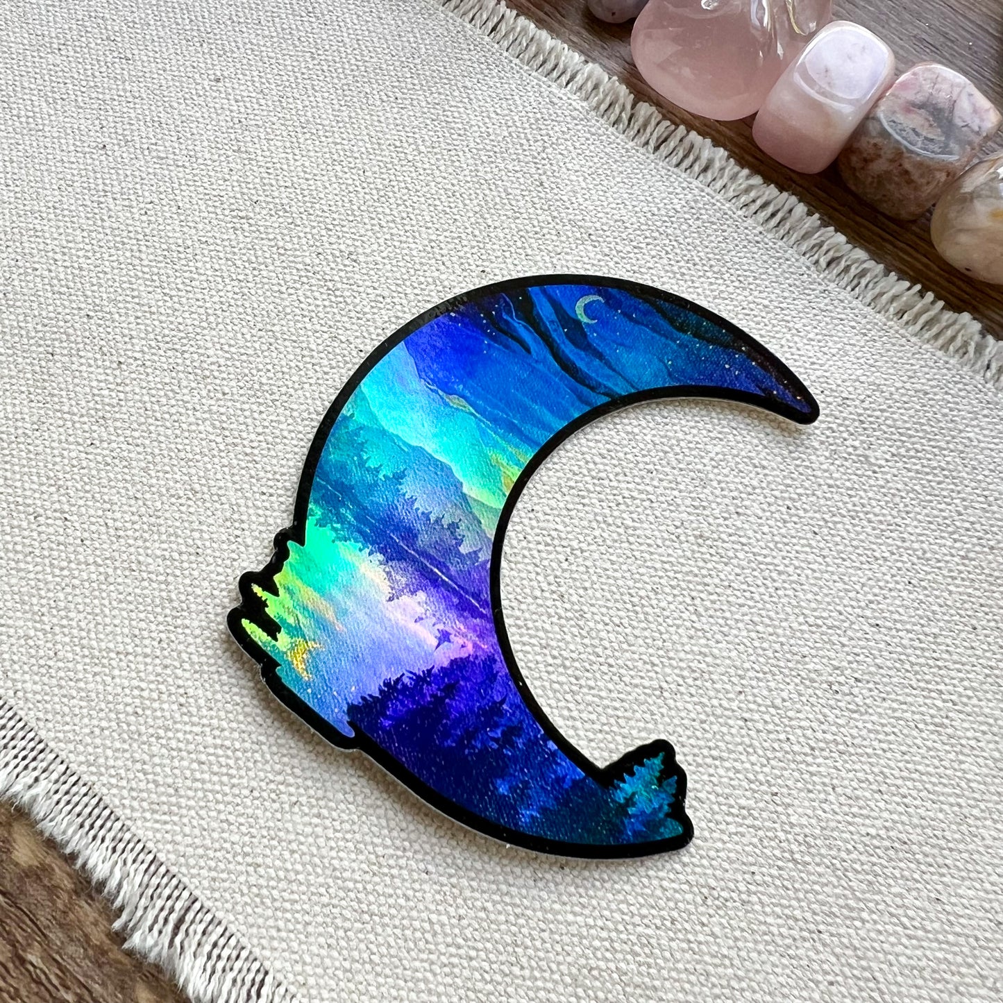Holographic Moon STICKER