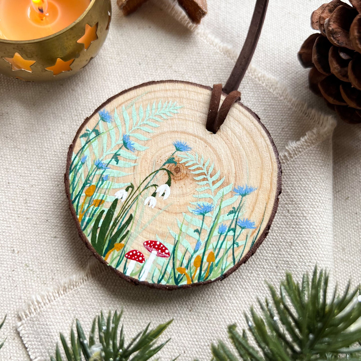 Mushroom Botanical Ornament