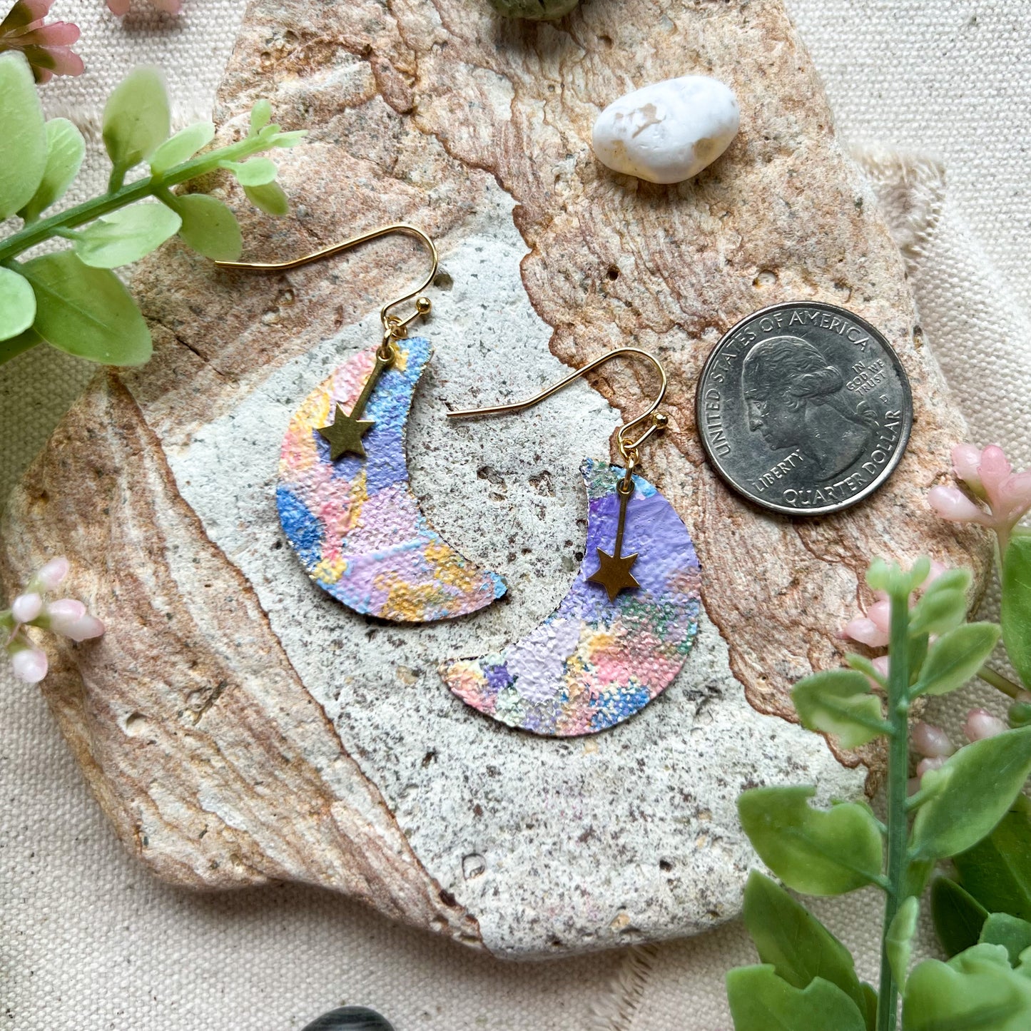 Moon & Star Earrings