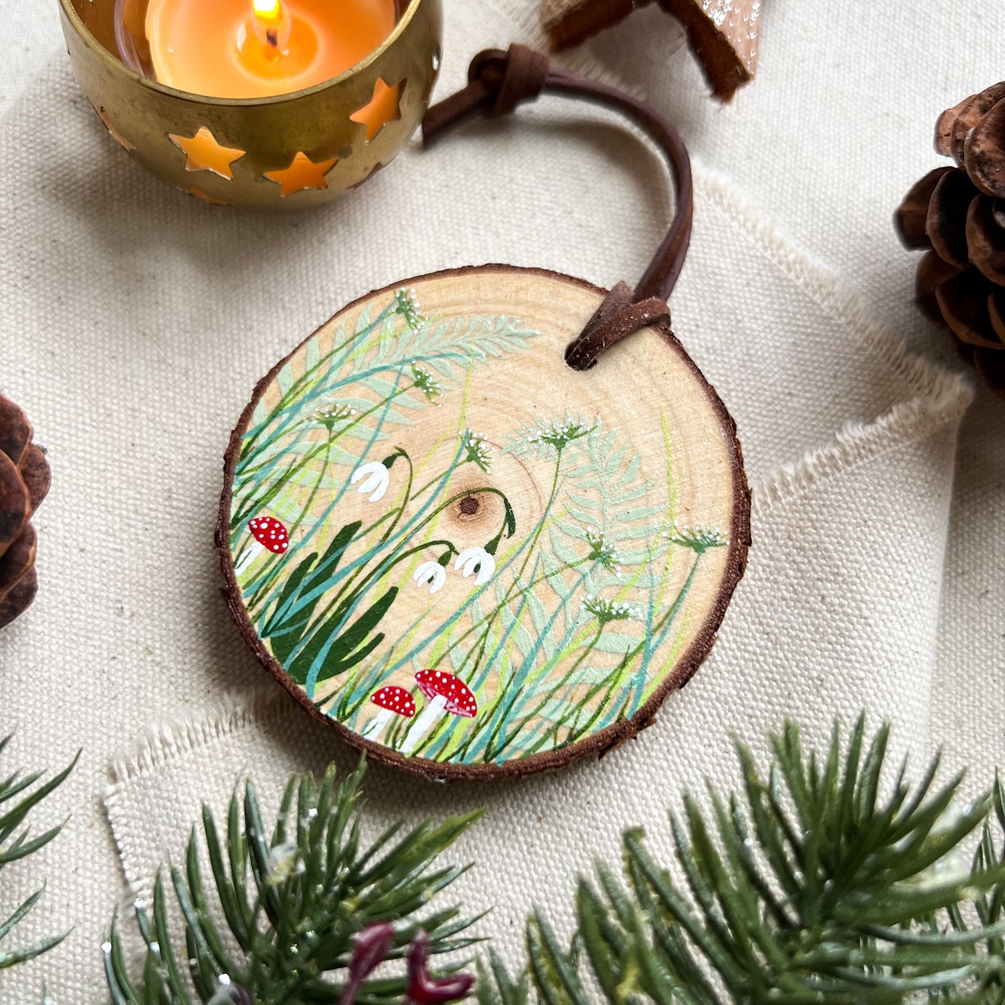 Snow Drop Botanical Ornament