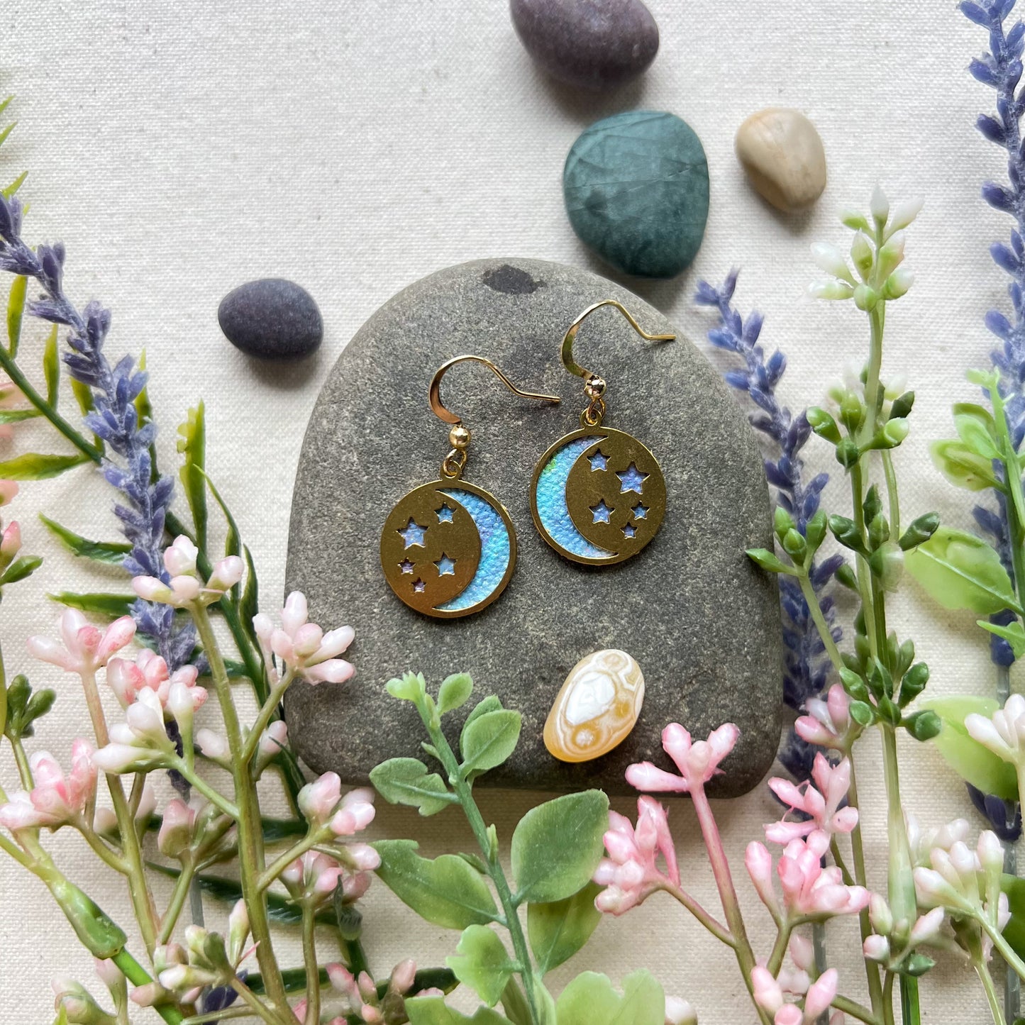 Mini Moon Earrings