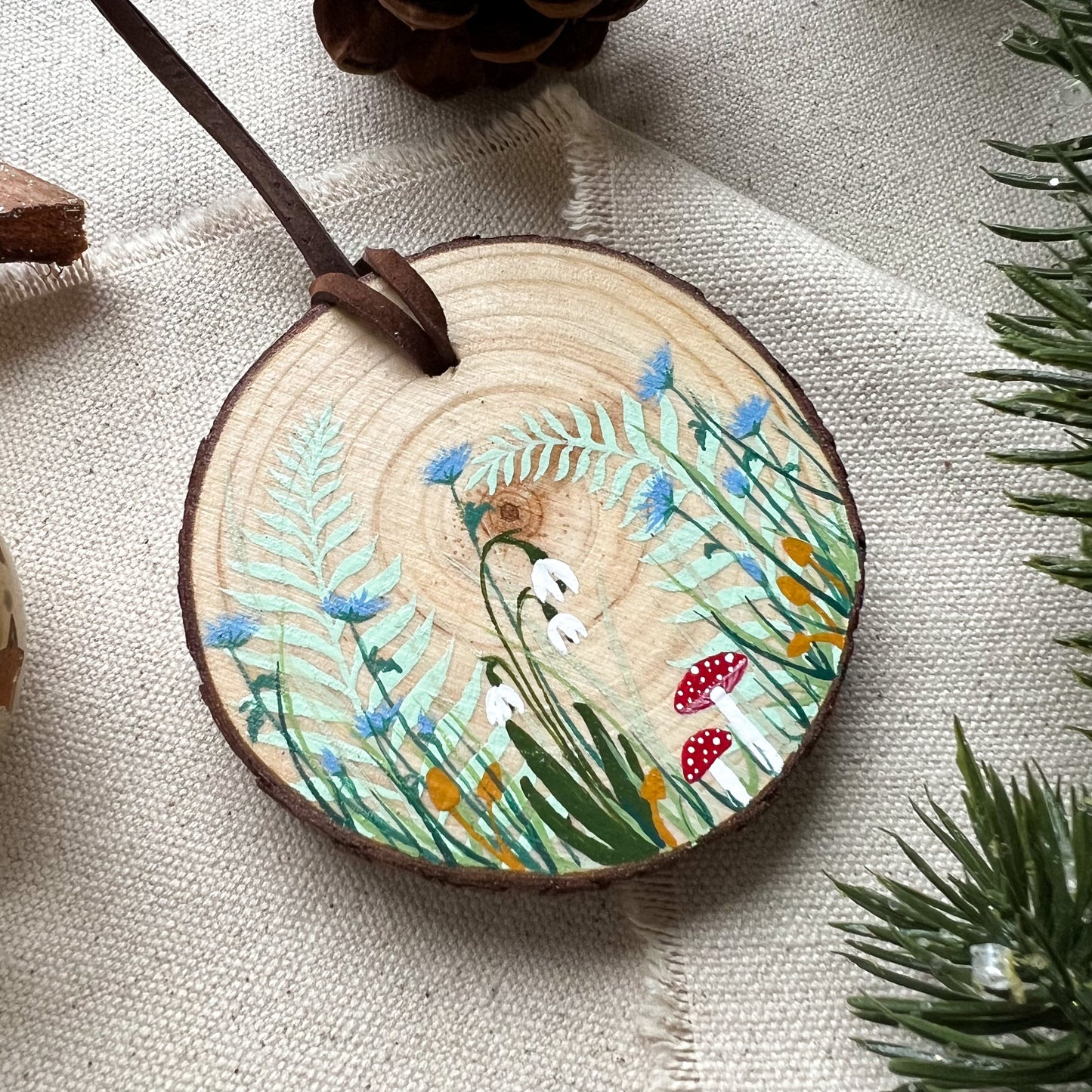 Mushroom Botanical Ornament