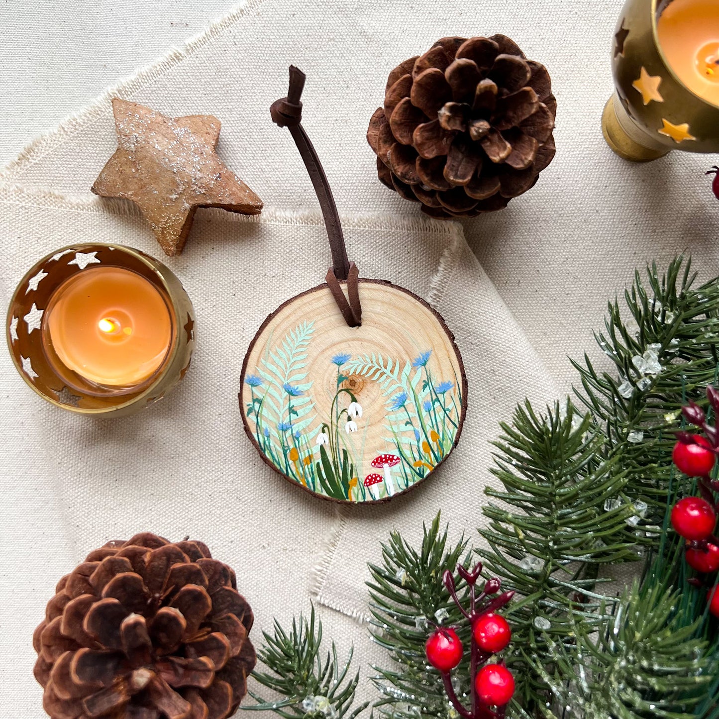 Mushroom Botanical Ornament