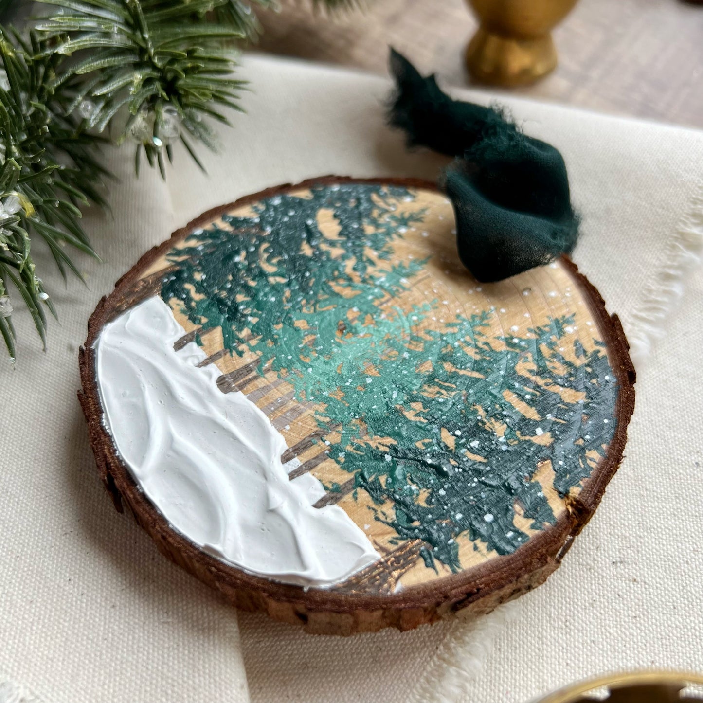 Snowy Forest Ornament