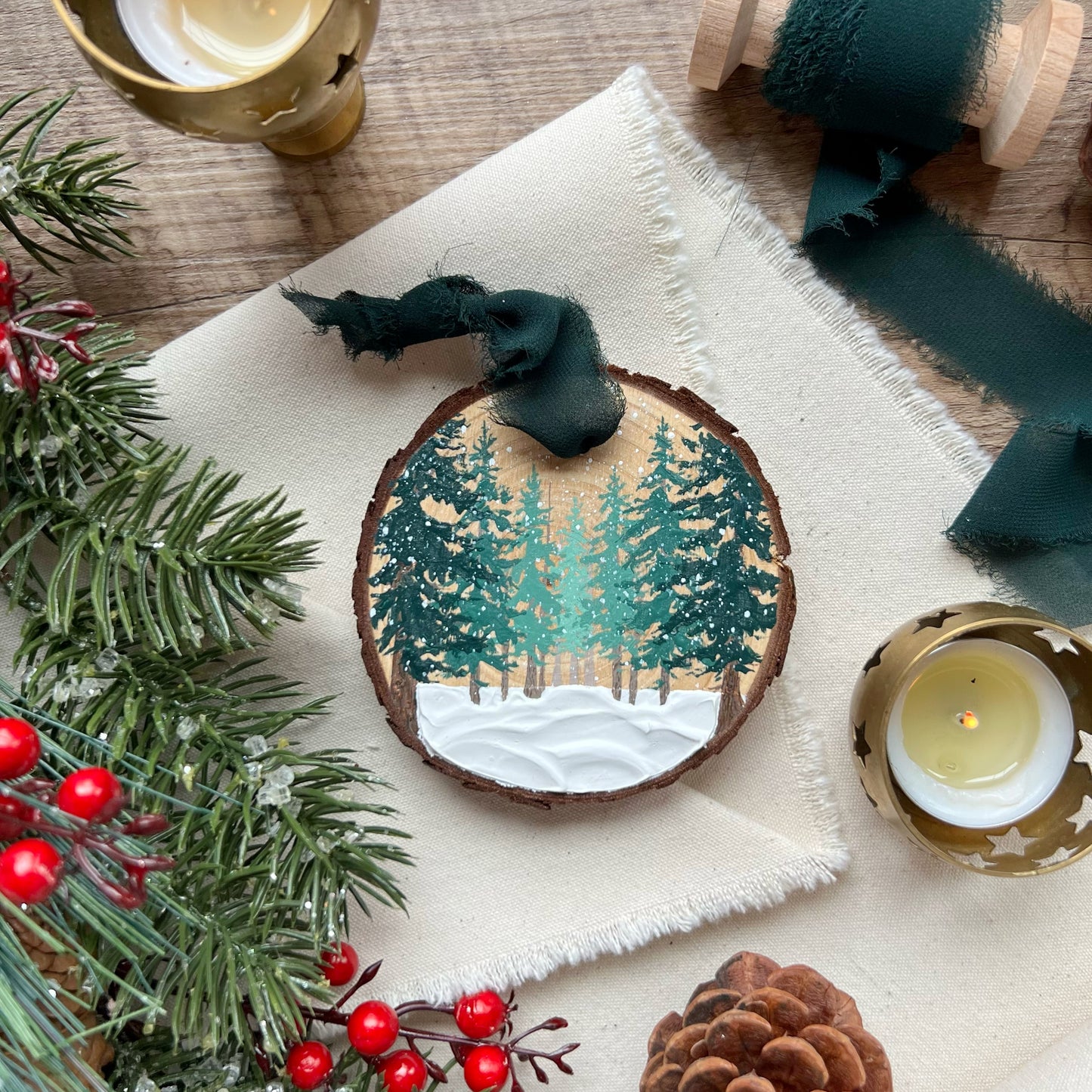 Snowy Forest Ornament