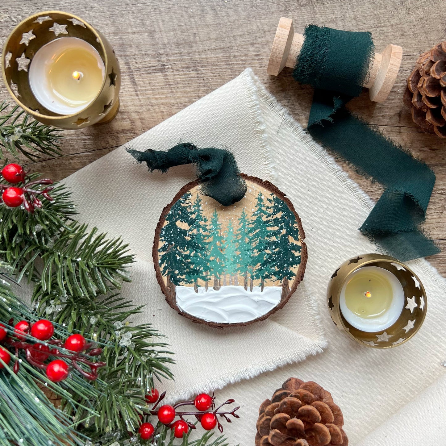 Snowy Forest Ornament