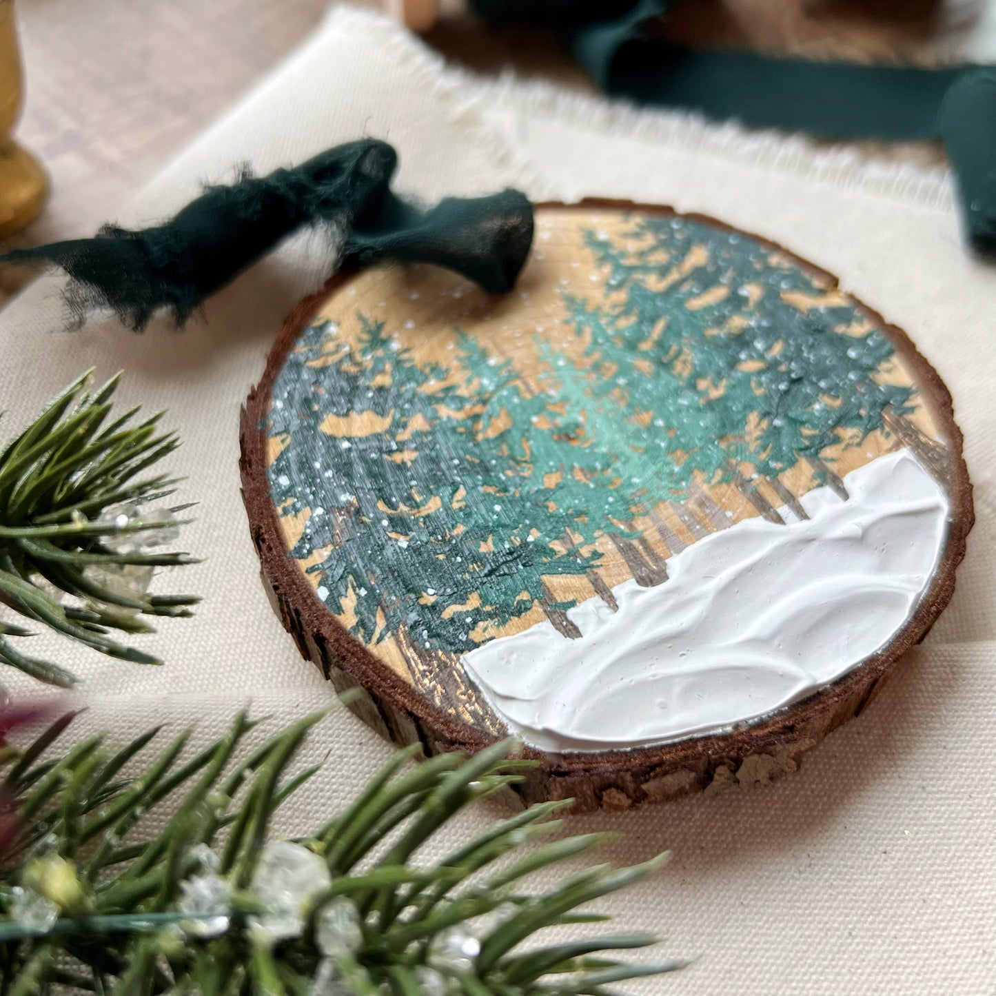 Snowy Forest Ornament