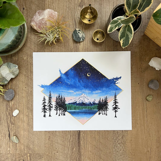 “Throne Above The Evergreens” Print