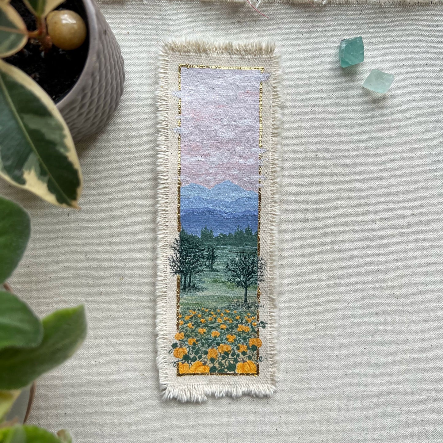 "Pumpkin Patch" Bookmark Painting
