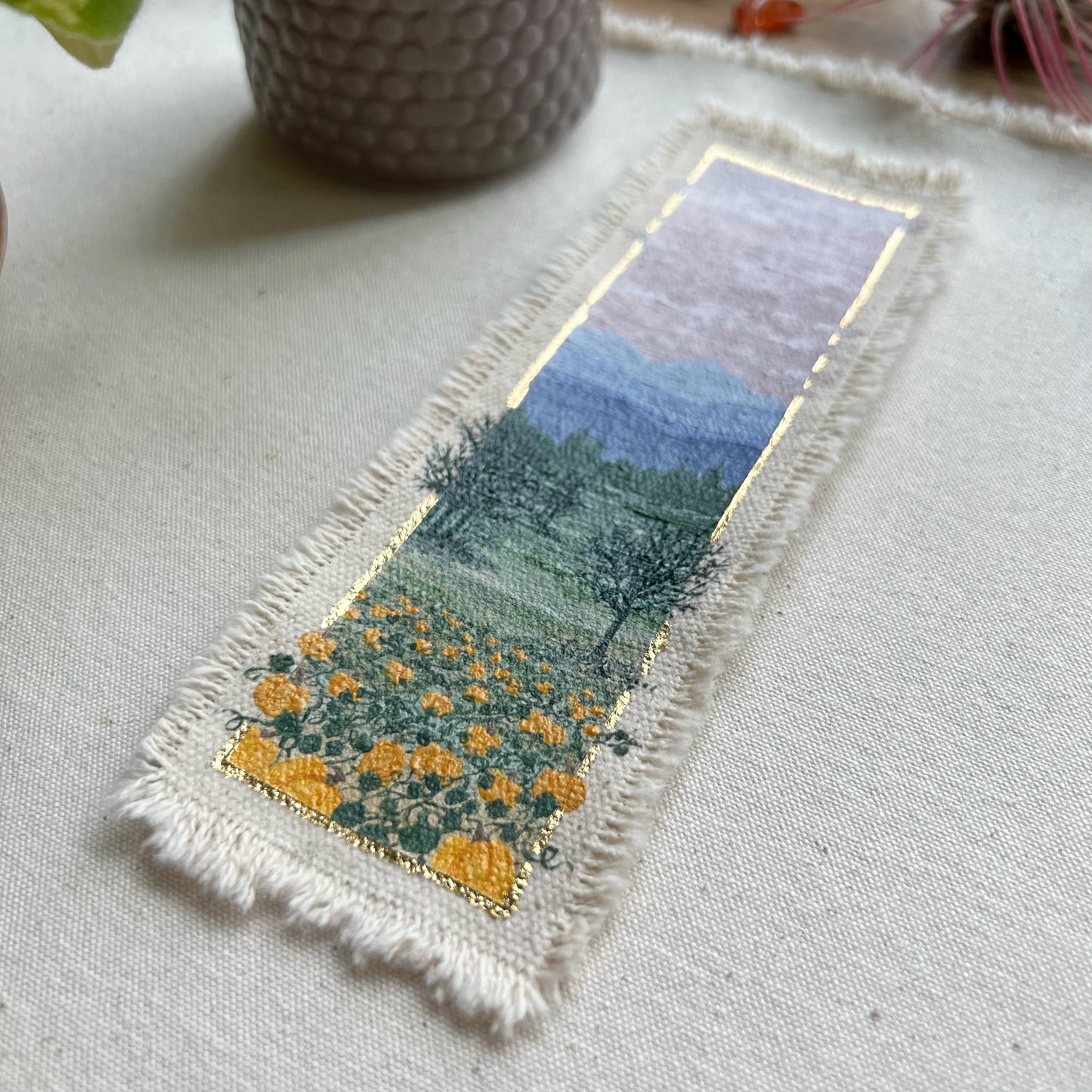 "Pumpkin Patch" Bookmark Painting