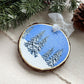 Blue Snow Globe Ornament