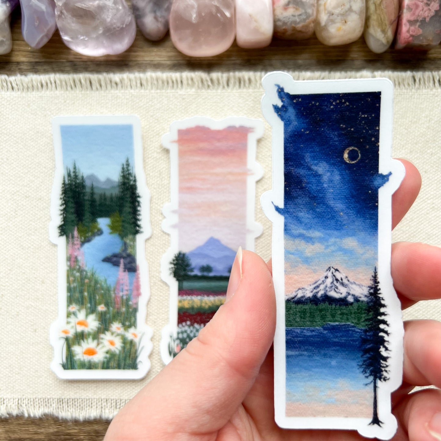 Moon Over the Mountain Sticker