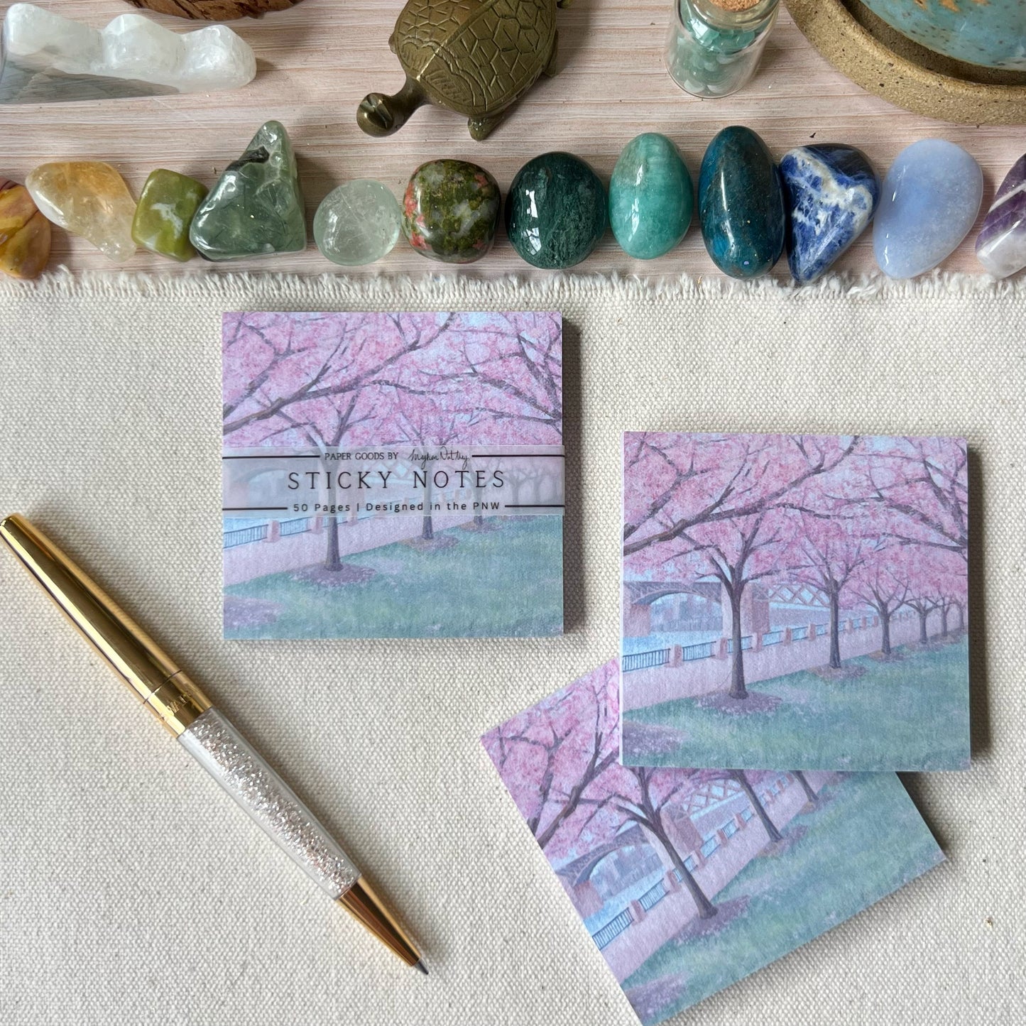 Cherry Blossom Post It Notes