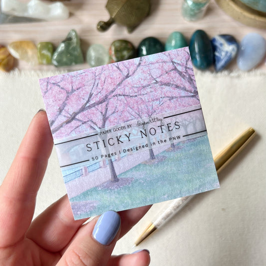 Cherry Blossom Post It Notes