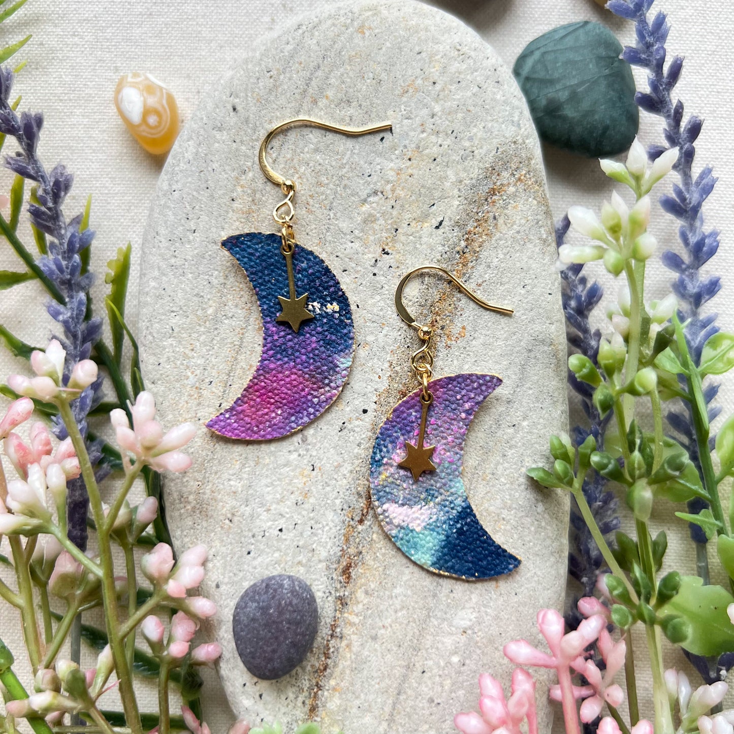 Moon & Star Earrings