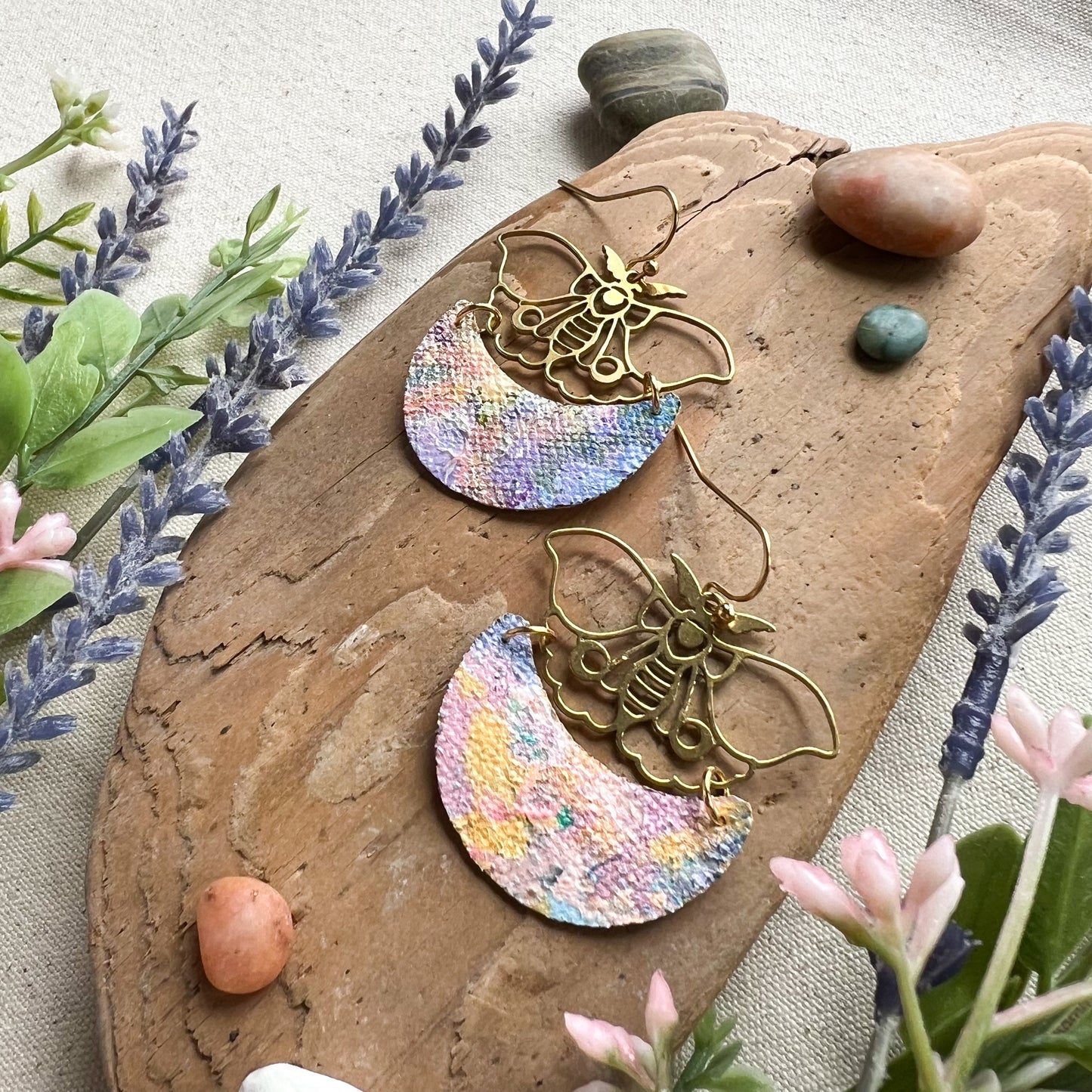 Moth Moon Earrings