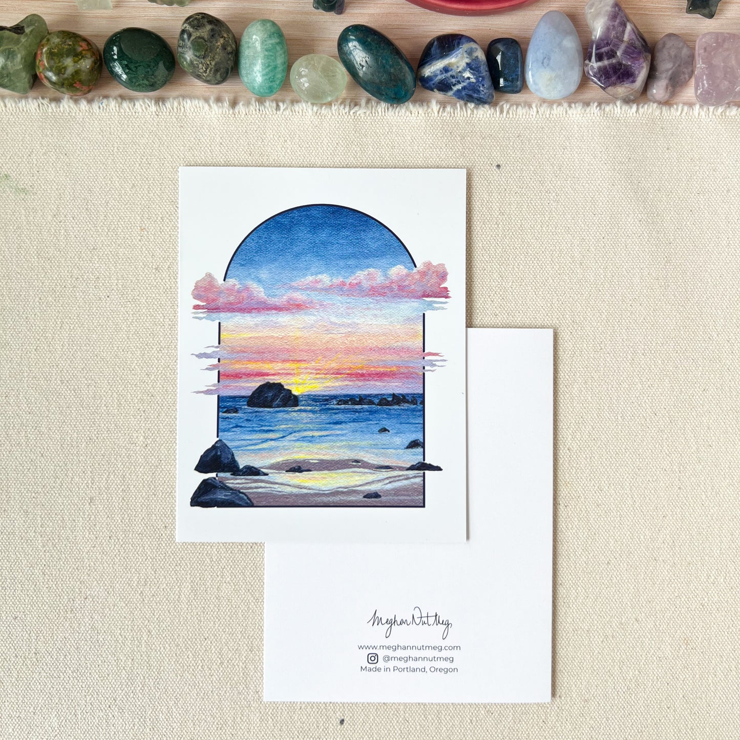 Face Rock Greeting Card