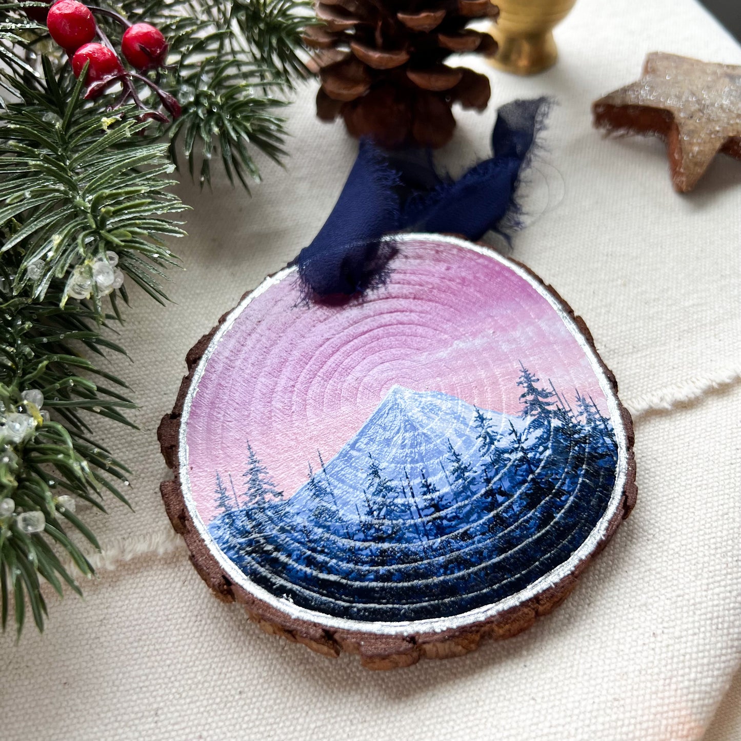 Mt Hood Sunrise Ornament