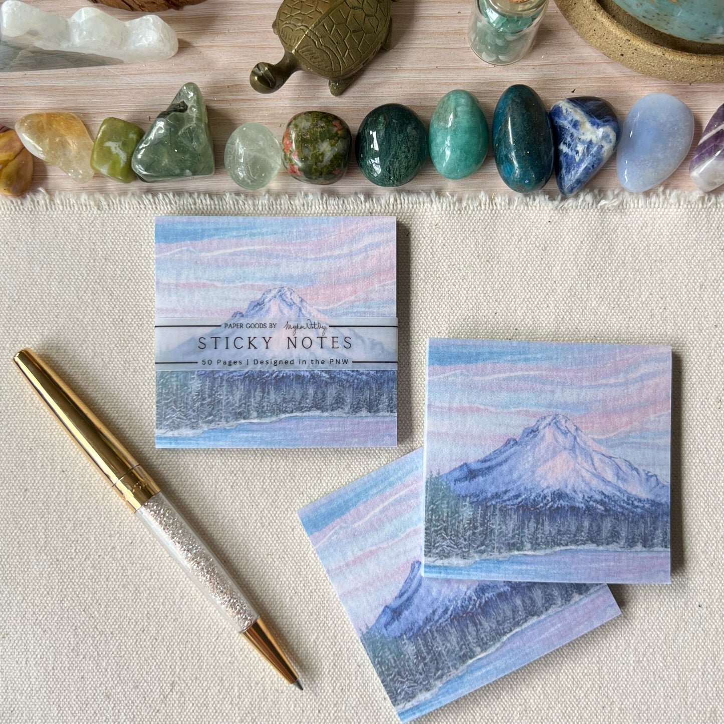 Trillium Lake Post It Notes