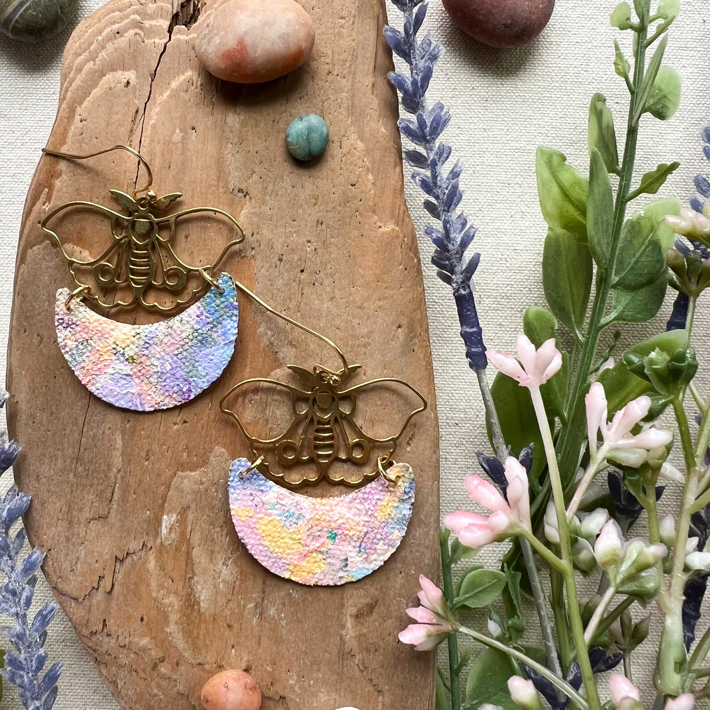 Moth Moon Earrings