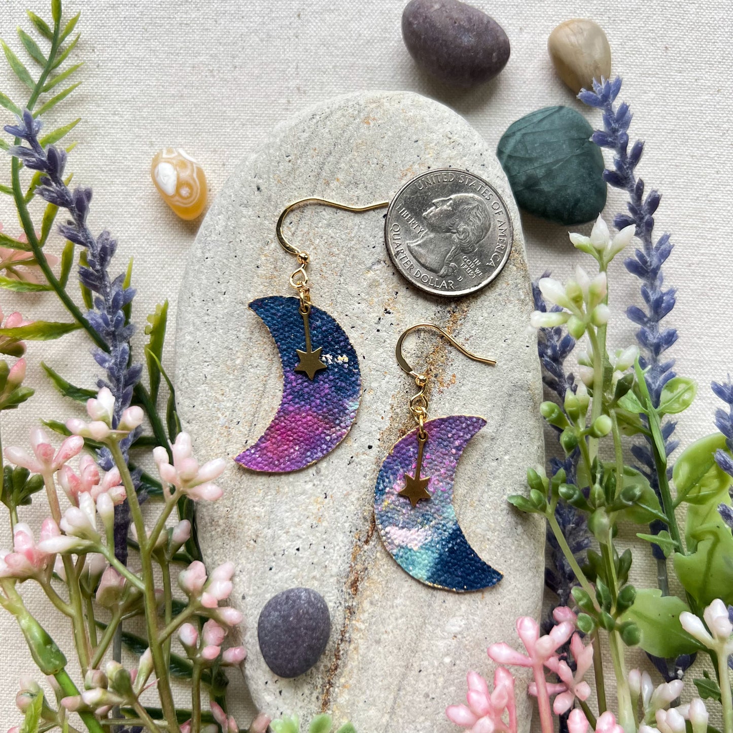 Moon & Star Earrings