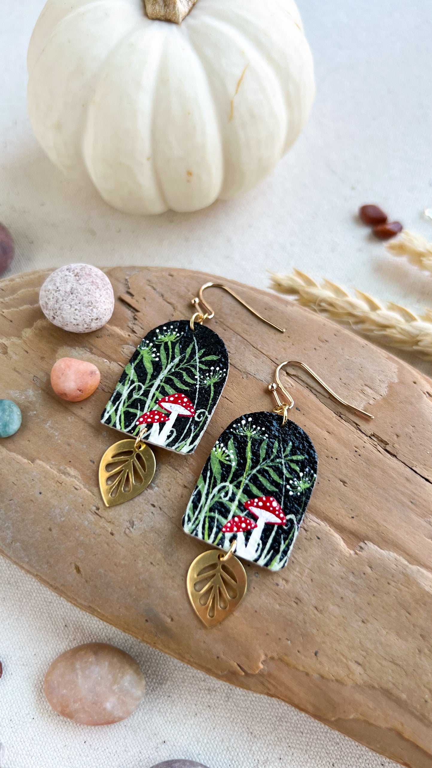 Toadstool Earrings