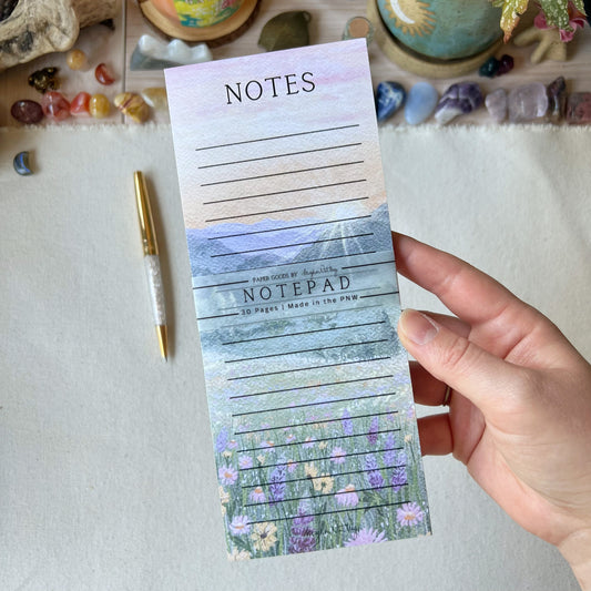 Wildflowers Sunrise Notepad