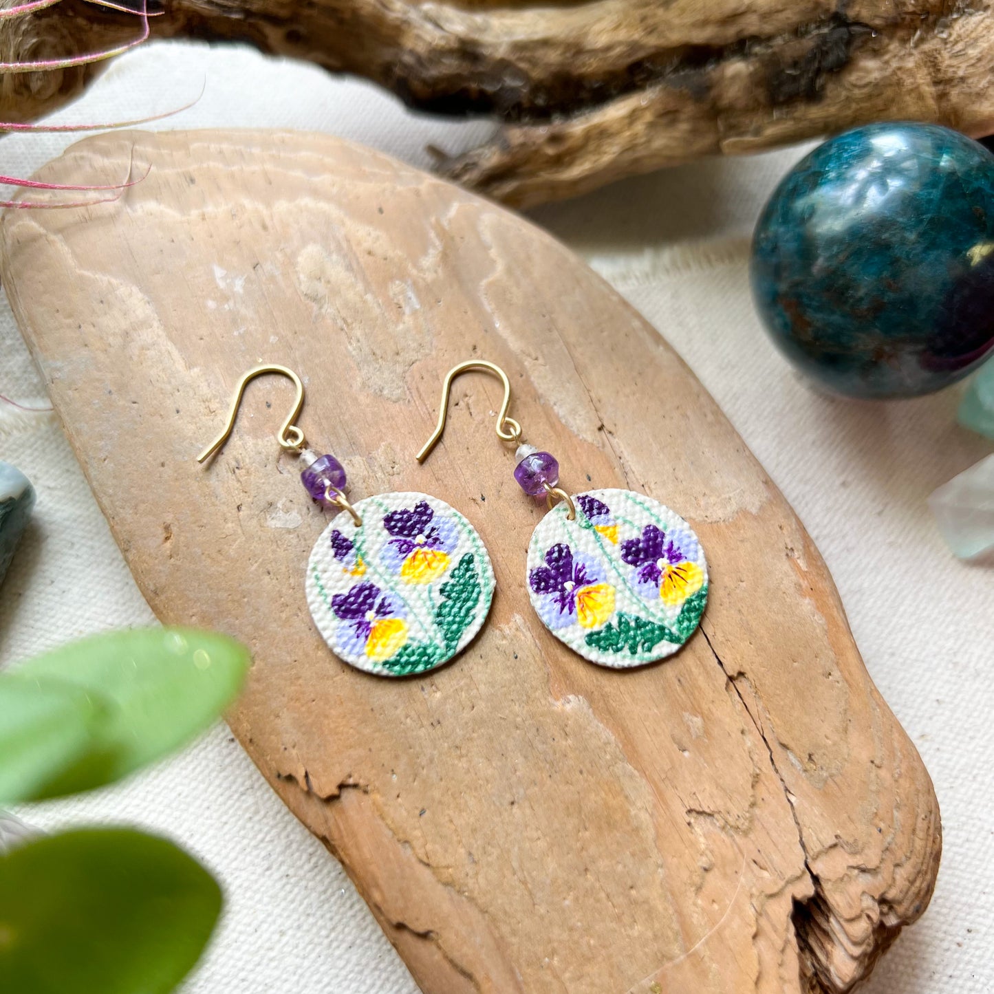 Pansy Earrings