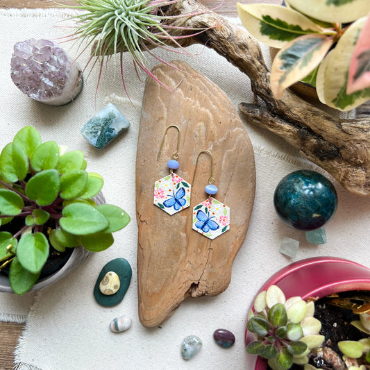 Blue Butterfly Earrings