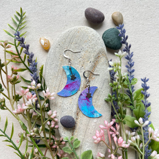 Moon & Star Earrings