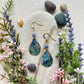 Gemstone Teardrop Earrings