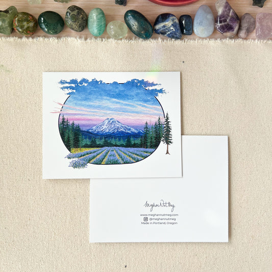 Lavender Fields Greeting Card